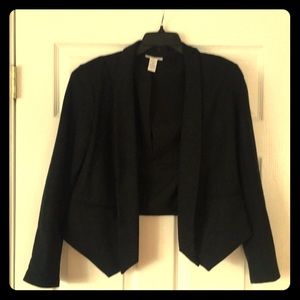 Bar III cropped black blazer